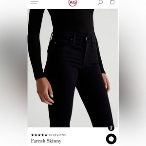 AG Farrah Skinny jeans in black